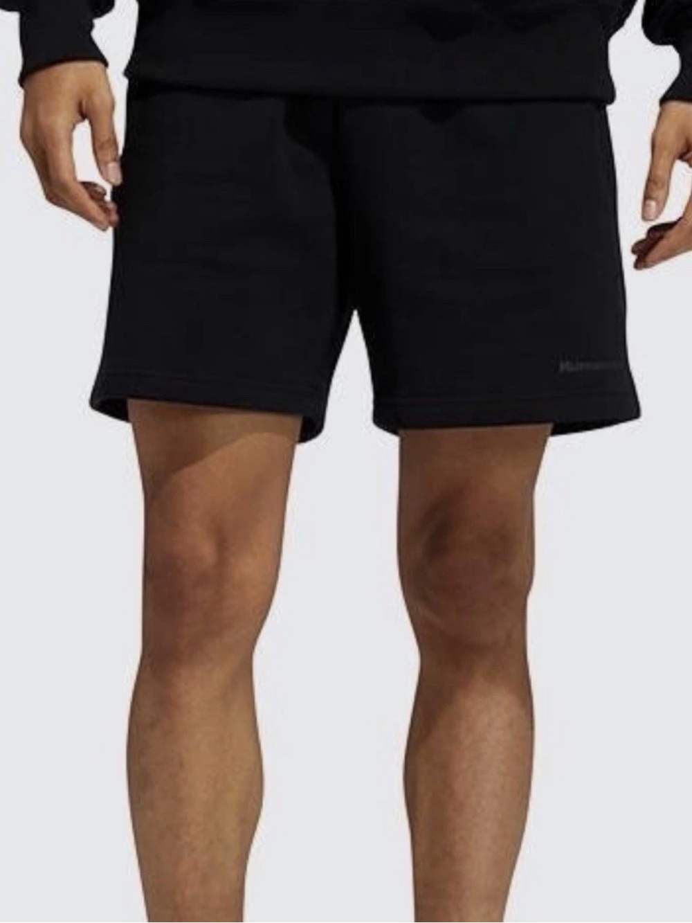 Adidas X Pharrell Williams Humanrace Trefoil Basics 6" Black Sweat Shorts